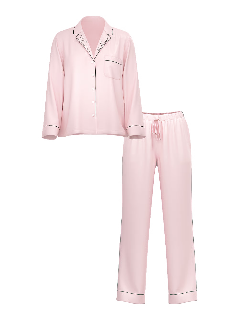 Pijama largo en satén Signature