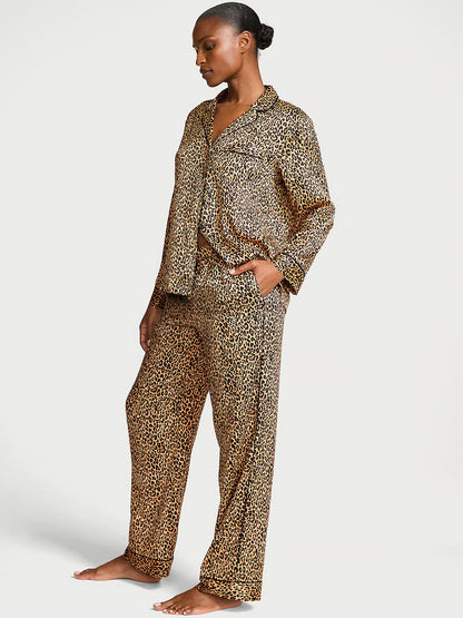 Pijama largo en satén Signature