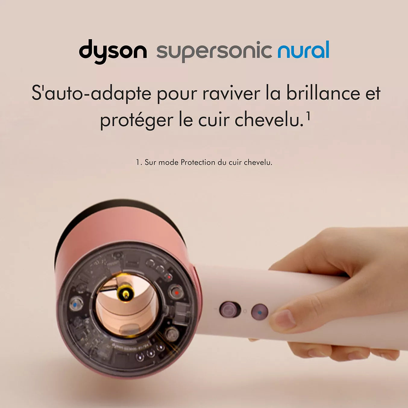 Secador DYSON Supersonic Nural para cabello rizado a muy rizado Rosa Cerámica