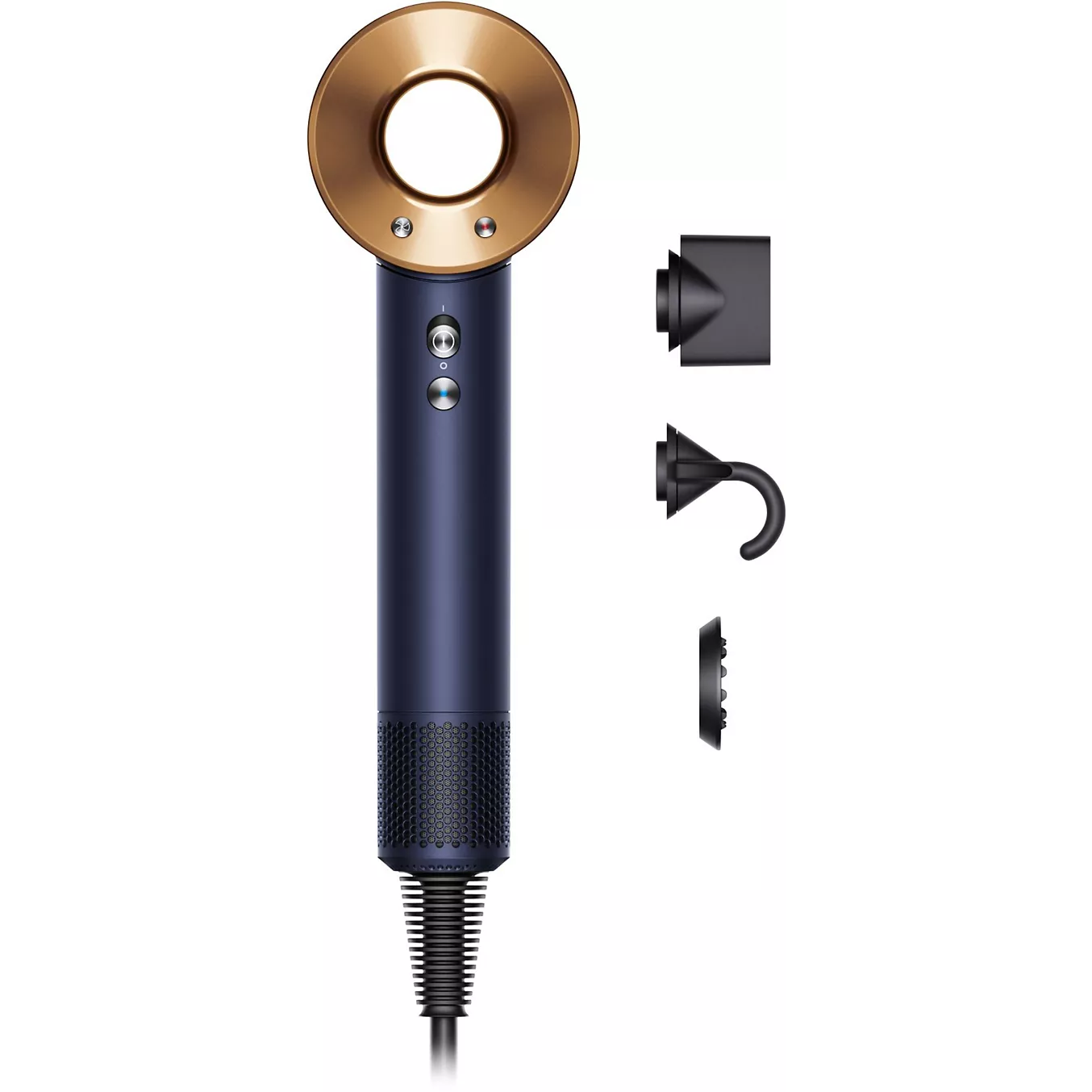 Secador DYSON Supersonic para cabello liso a ondulado Azul Prúsico Cobrizo