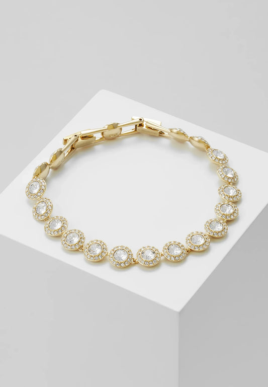 UNA ANGELIC TENNIS BRACELET ROUND CUT PAVÉ MEDIUM – Pulsera – color dorado