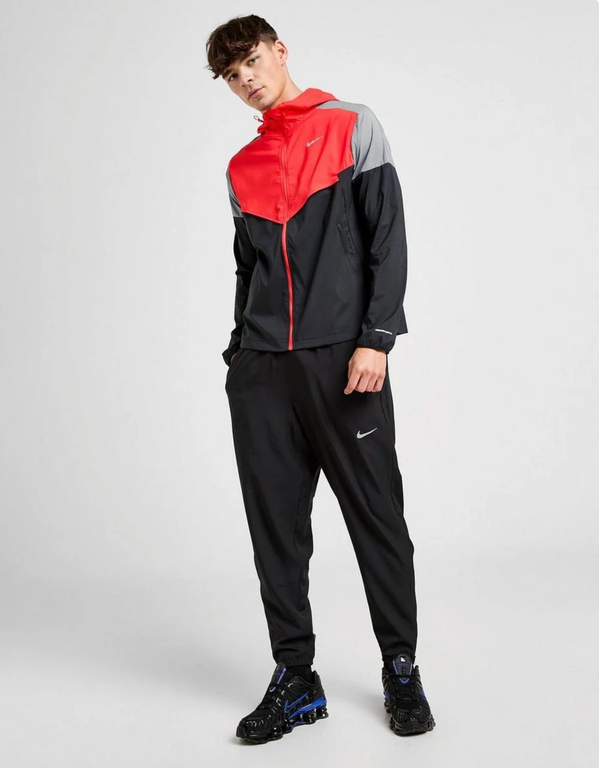 Chaqueta Nike Challenger Woven Negro/Rojo